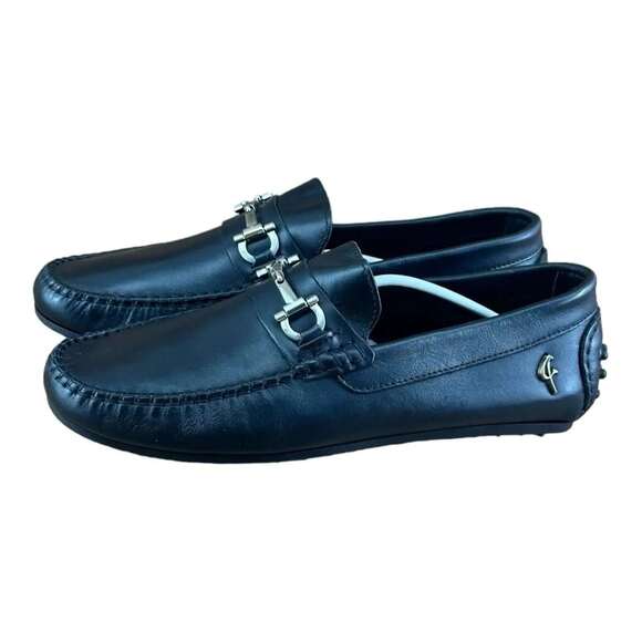 Re Ferdinando Men size 10.5-11 Driver Loafer Black leather main image 3
